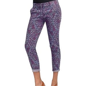 CAbi‎ Women’s Palm Beach Floral Crop Pants  Sz 8